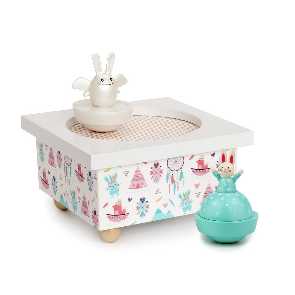 trousselier-dancing-music-box-angel-bunny-with-indians- (2)