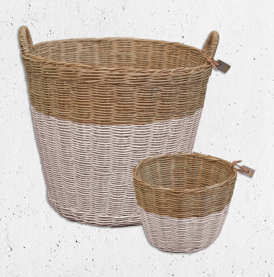 Numero 74 Basket Large Rattan Powder