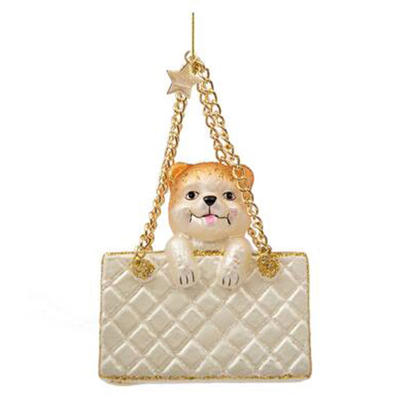 vondels-ornament-glass-champagne-matt-fashion-bag-with-dog-h7cm-vond-50070030- (1)