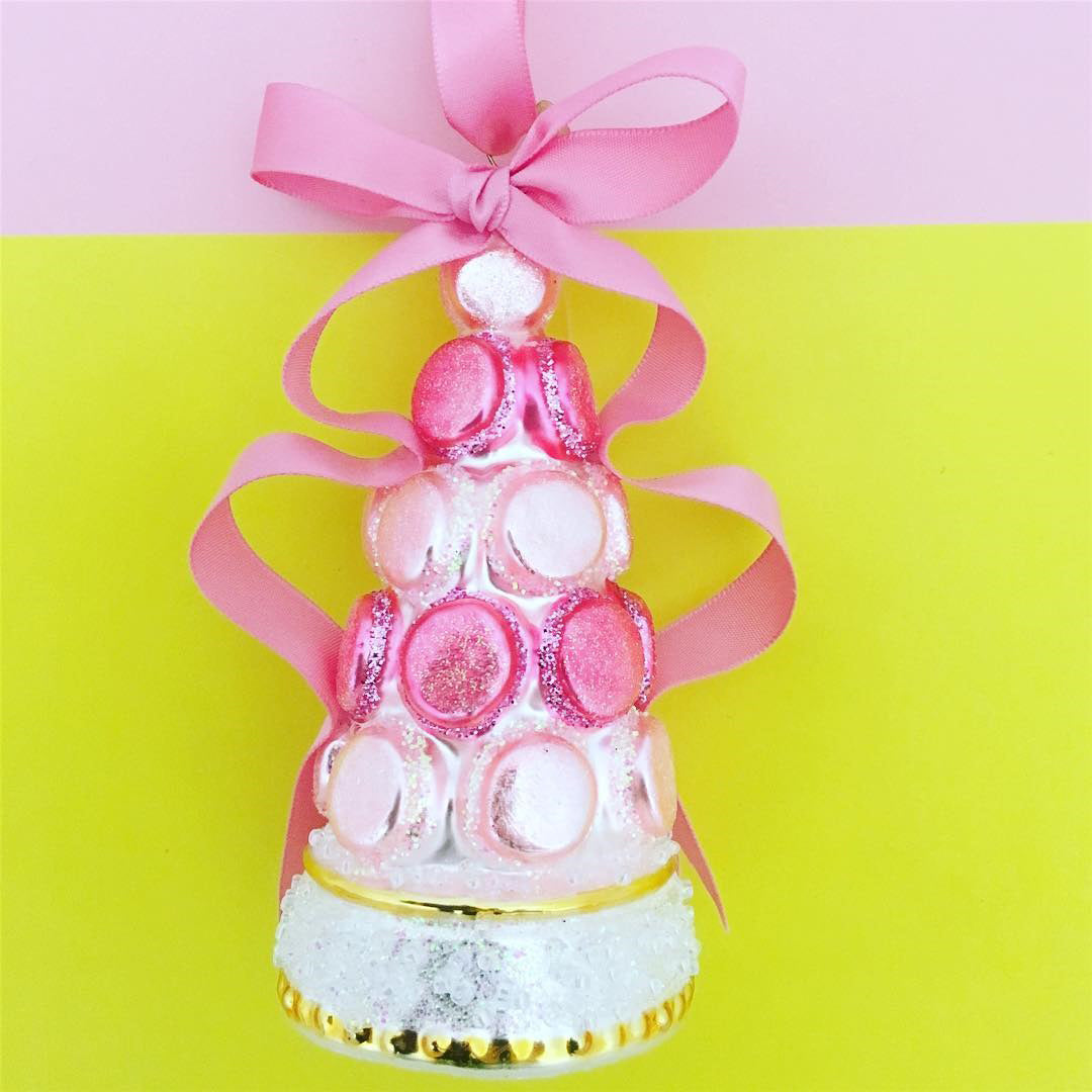 vondels-ornament-glass-pink-macaron-tower-with-bow- (2)