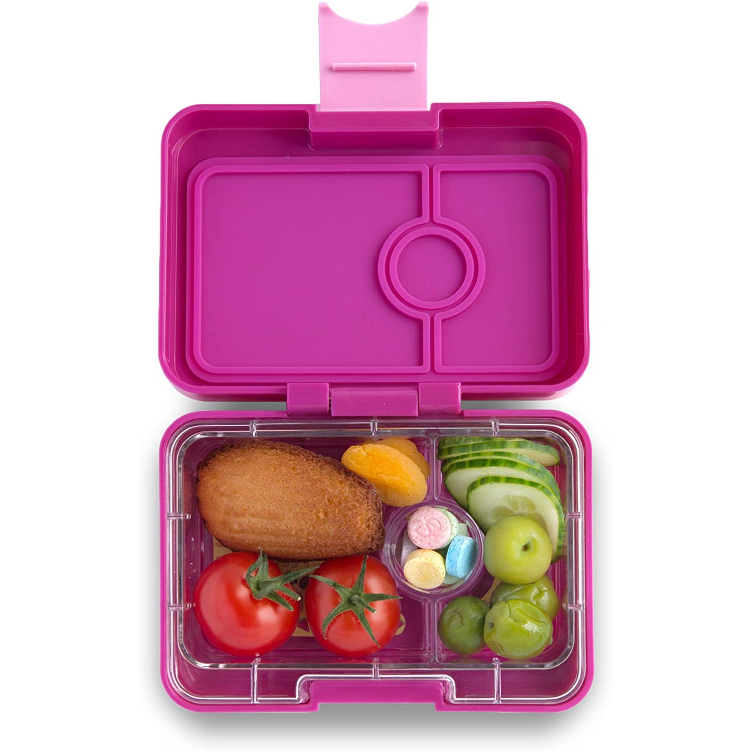 Yumbox Mini Snack Malibu Purple 3 Compartment Lunch Box