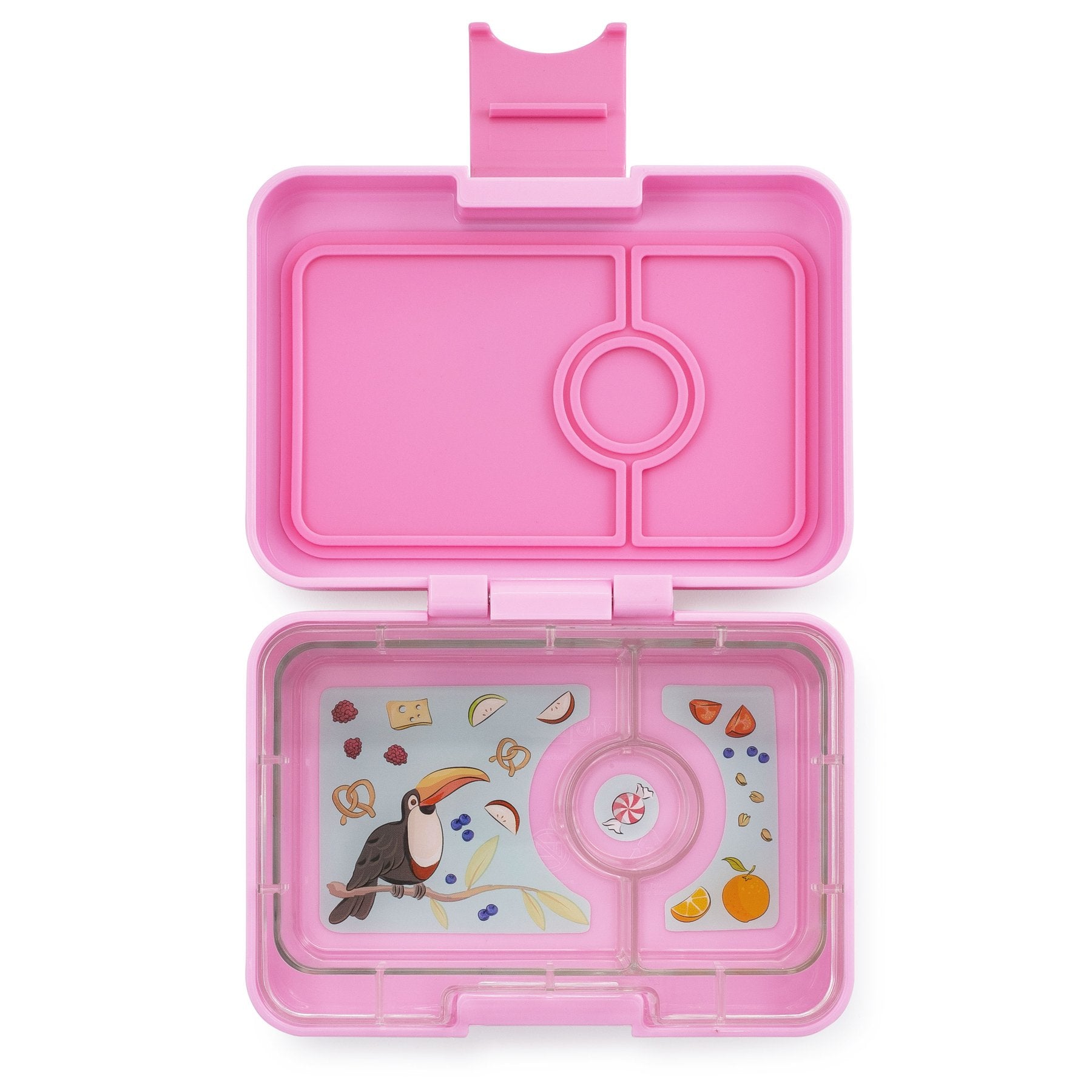 Yumbox Mini Snack Stardust Pink 3 Compartment Lunch Box