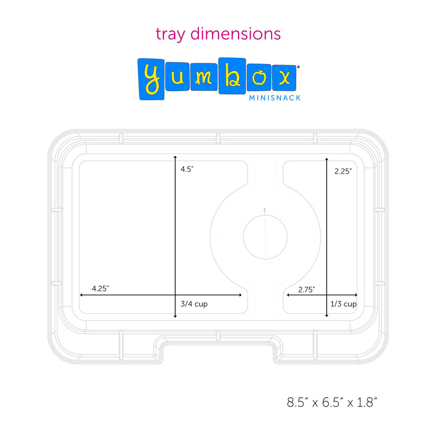 Yumbox Mini Snack Coco Pink 3-Compartment Lunch Box